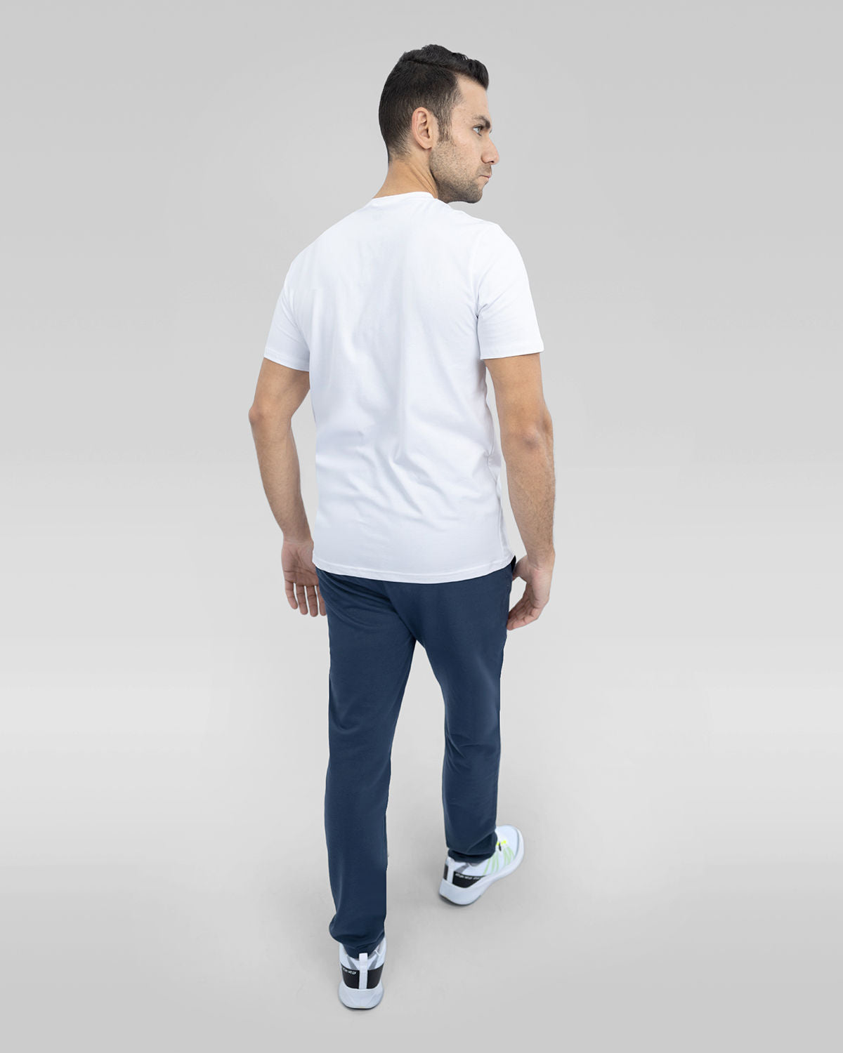 Men's Graphic Logo White T-Shirt-Atum -27810240
