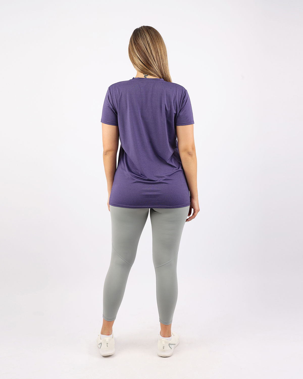 V Neck Training Purple Top-Atum -69402916