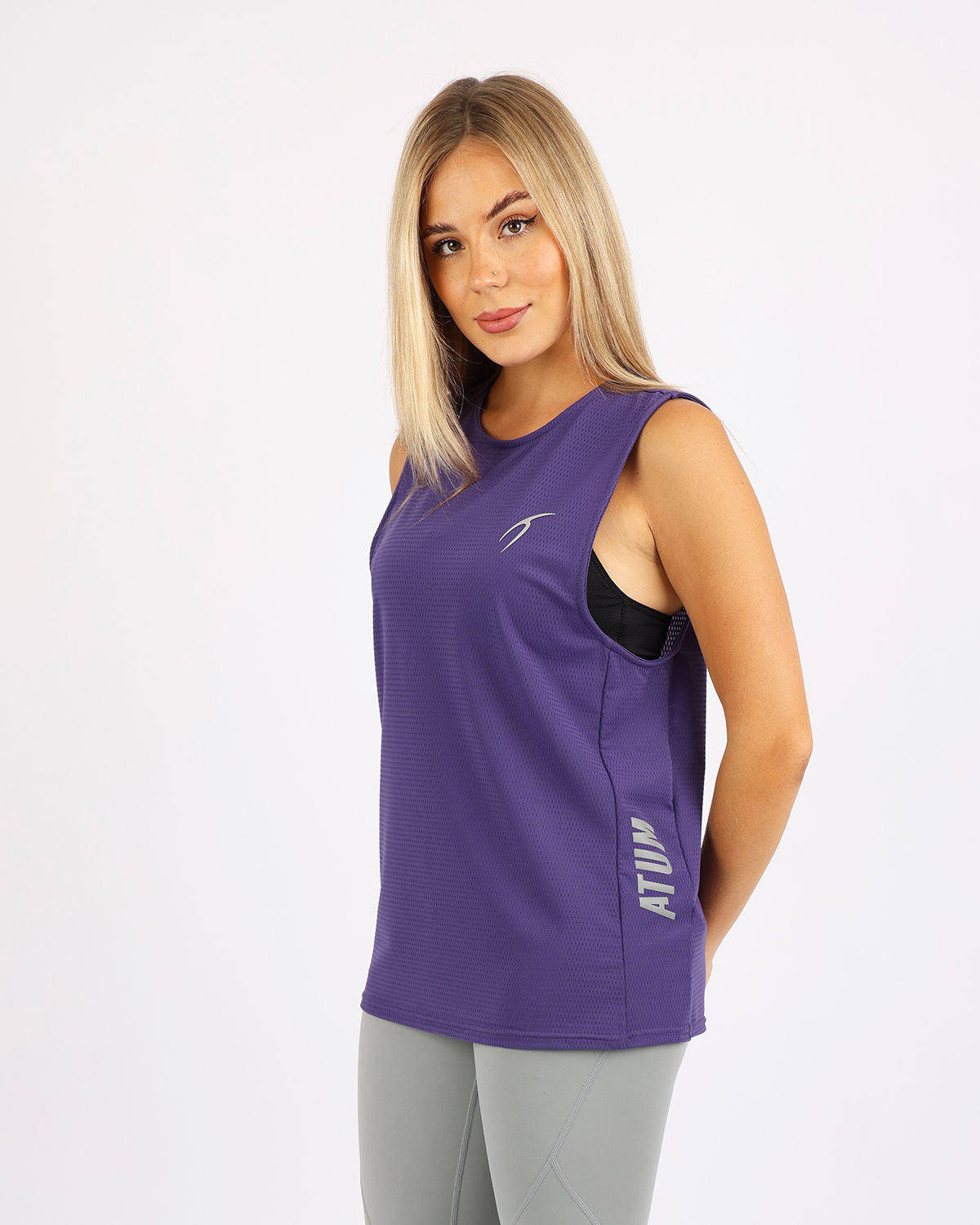 Victory Sleeveless Purple Tank Top-Atum -18320340