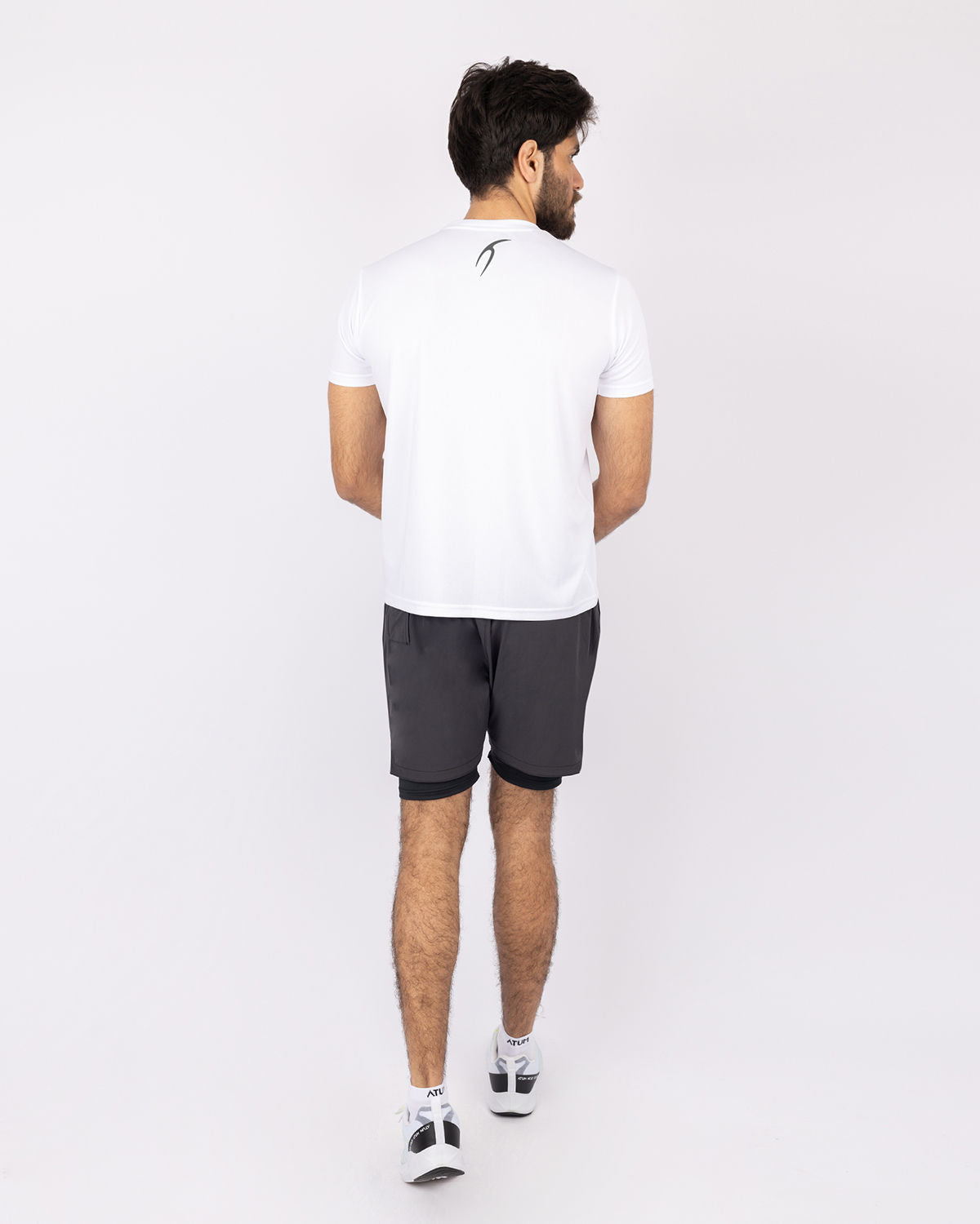 Hidden Pocket Gray Training Short-Atum -79152137