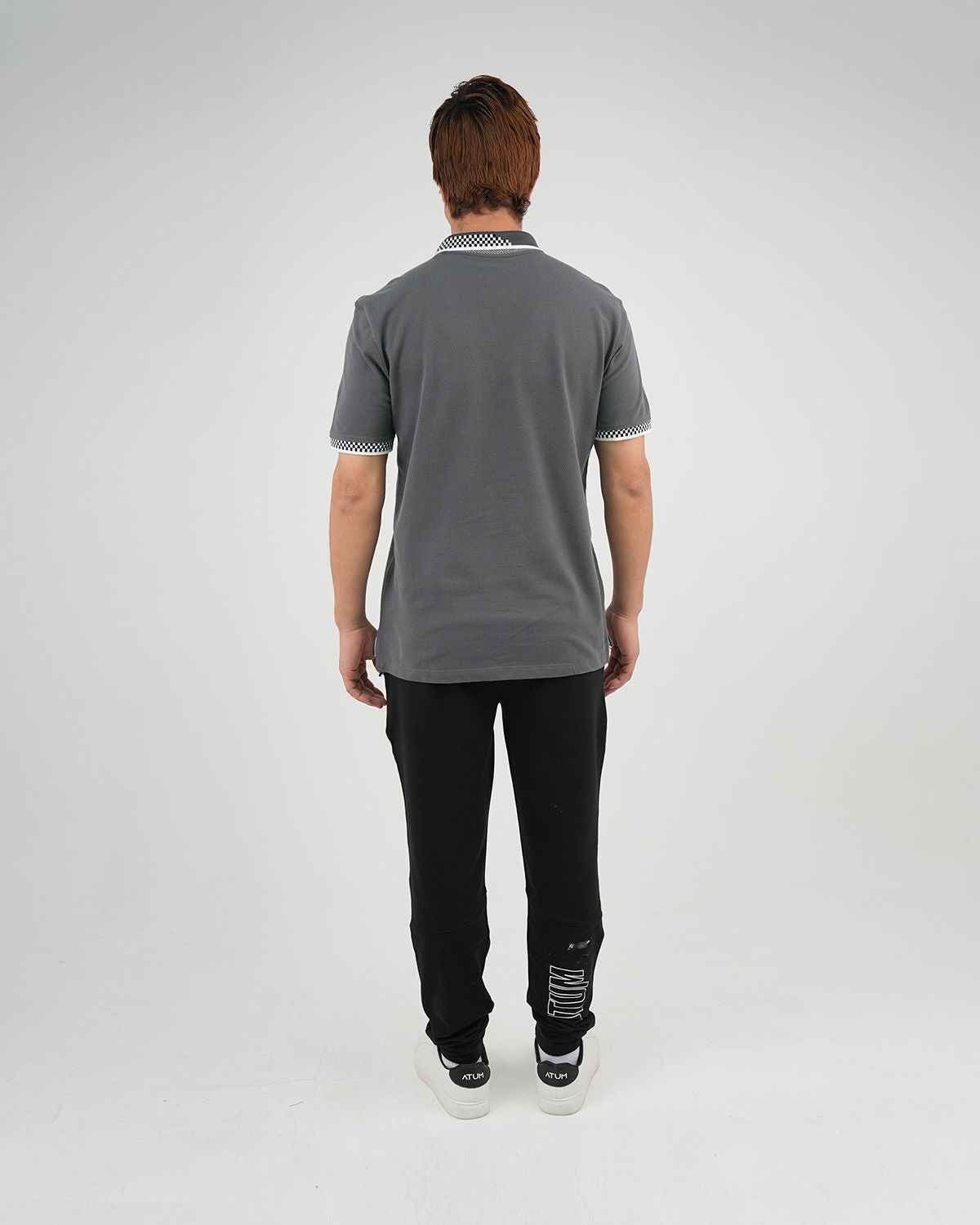 Clashflex Gray Polo Shirt-Atum -43087798