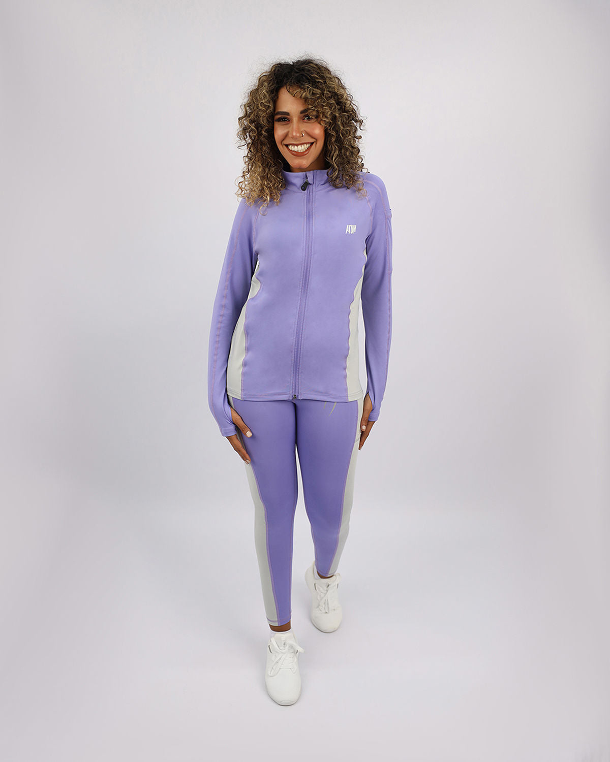 Long Sleeves Purple Jacket-Atum -46480223