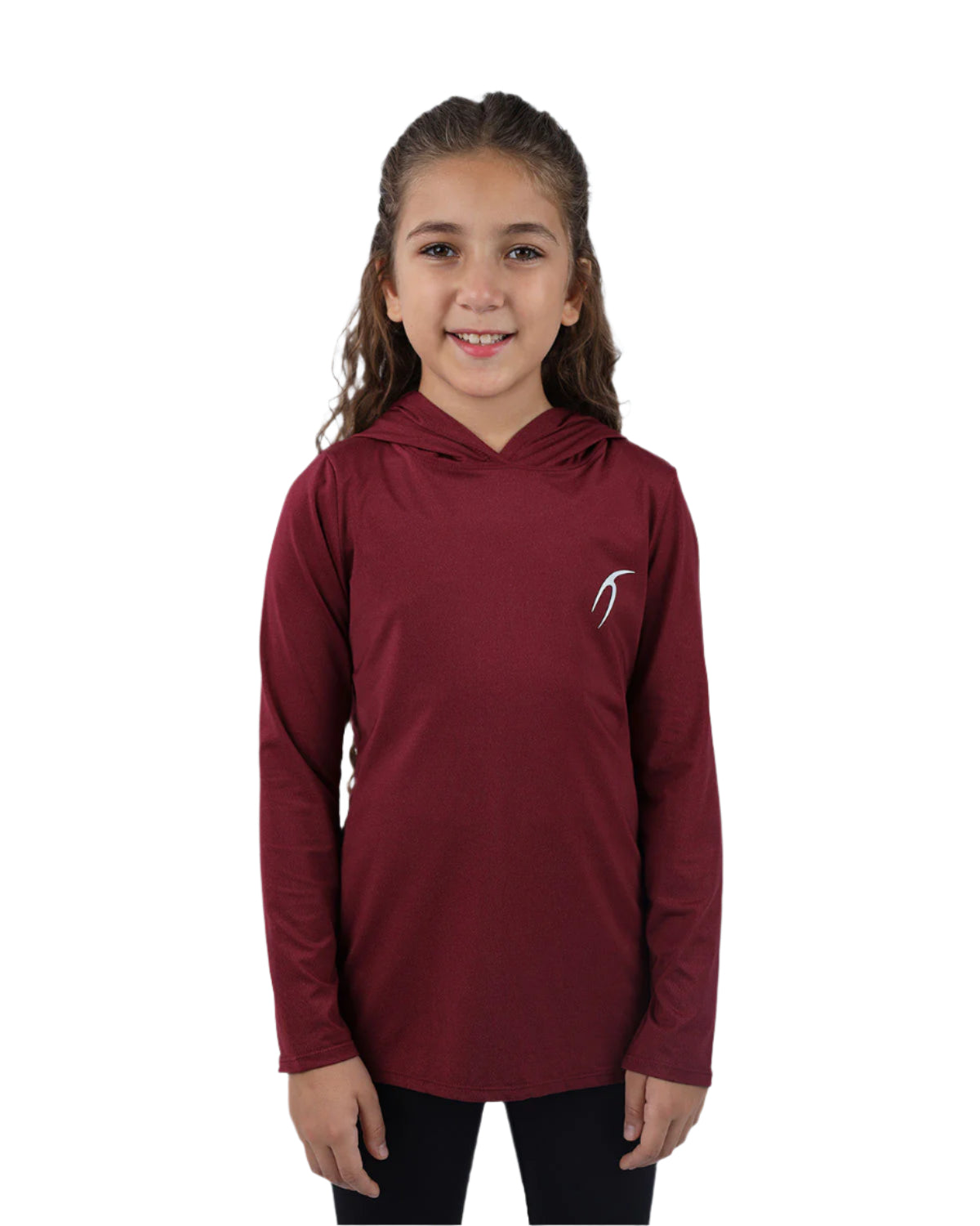 Vivid Long-Sleeve Burgundy Hoodie-Atum -67938620