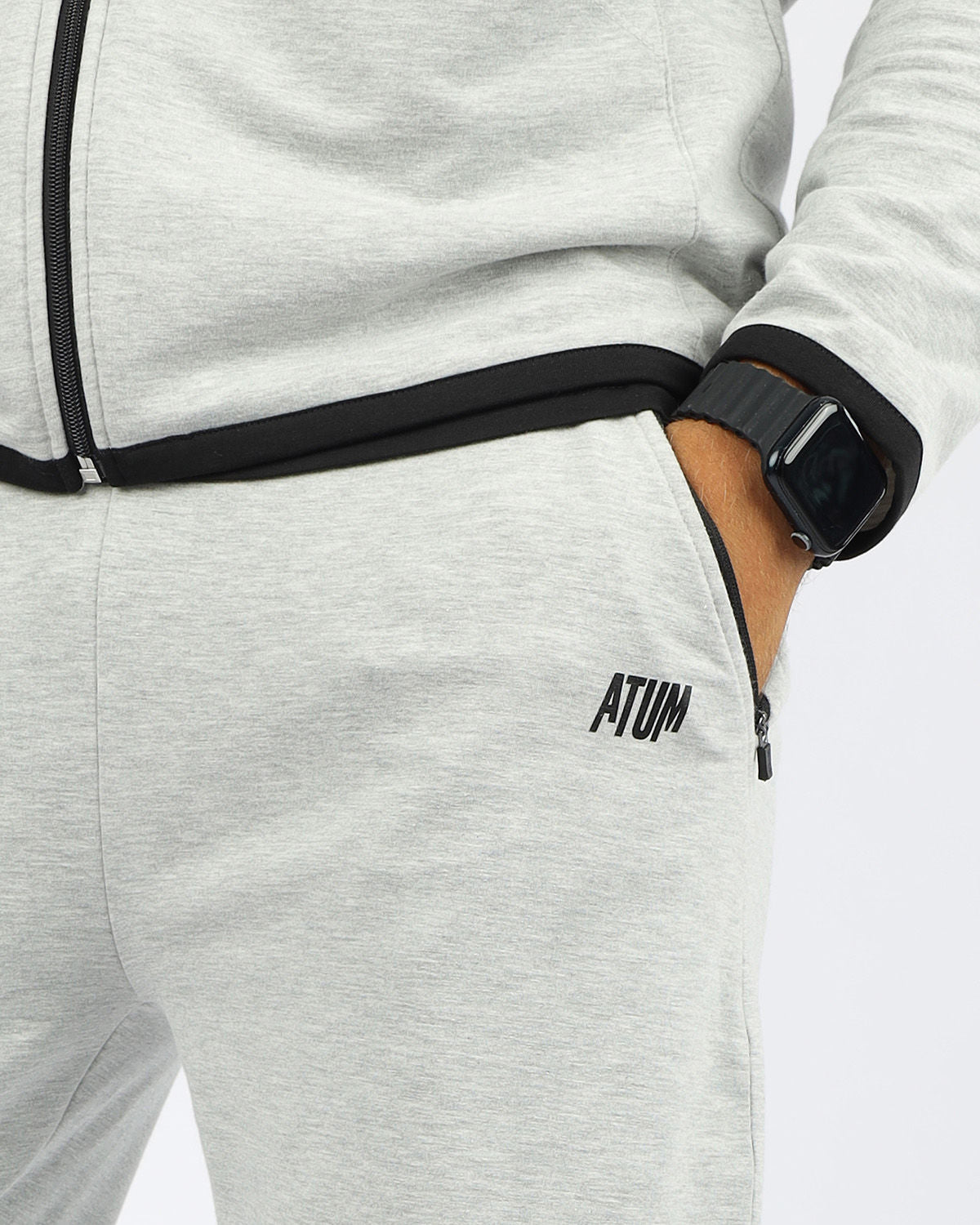 Men's Essential Light Gray Jogger Pants-Atum -89468785