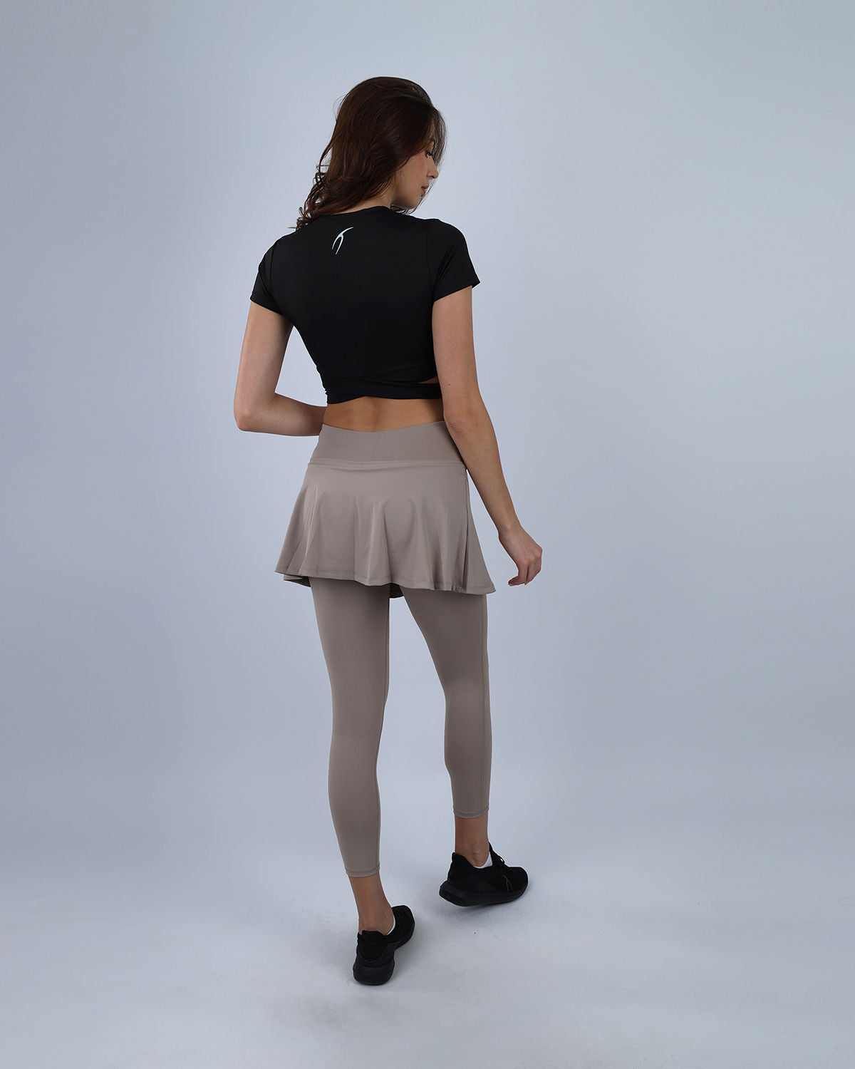 Flexi Flair Skirted Coffee Leggings-Atum -47926683
