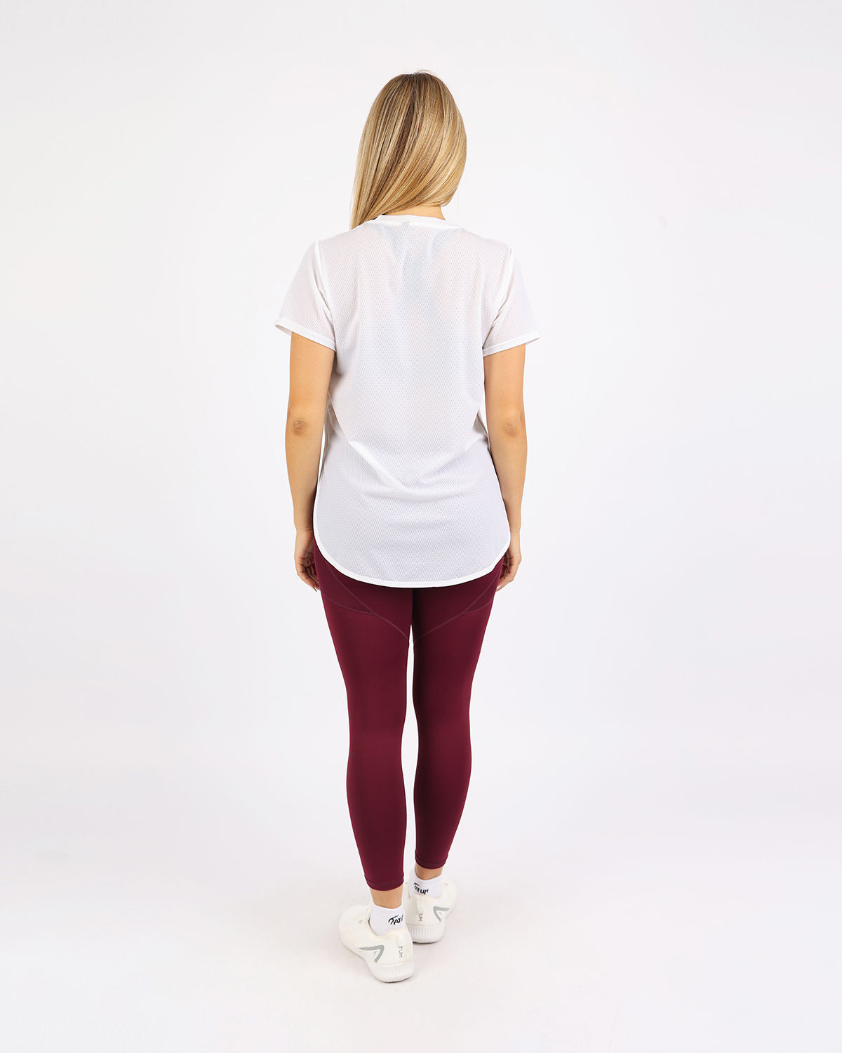 Short-Sleeve Training White Top-Atum -80389266