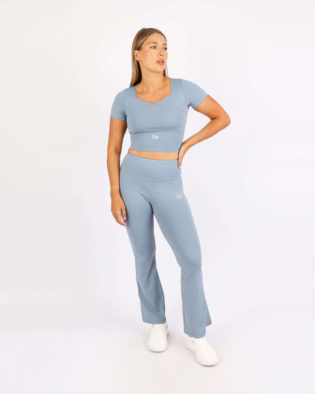 Serenity Sculpt Blue Crop Top-Atum -2031832