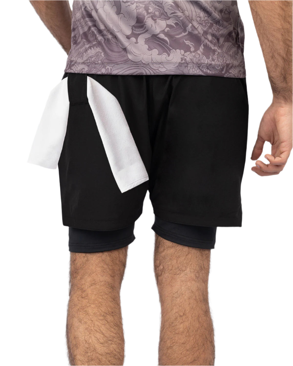 Hidden Pocket Black Training Short-Atum -43964368