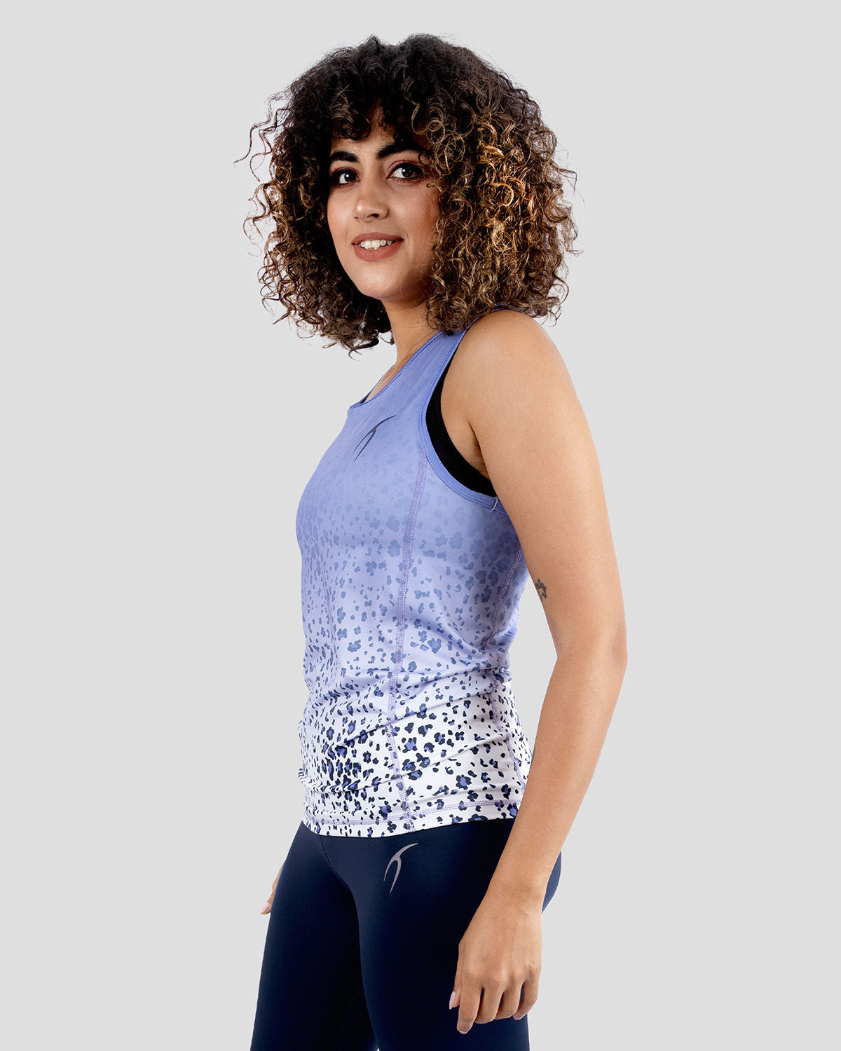 Colored Tank Purple Top-Atum -40936301
