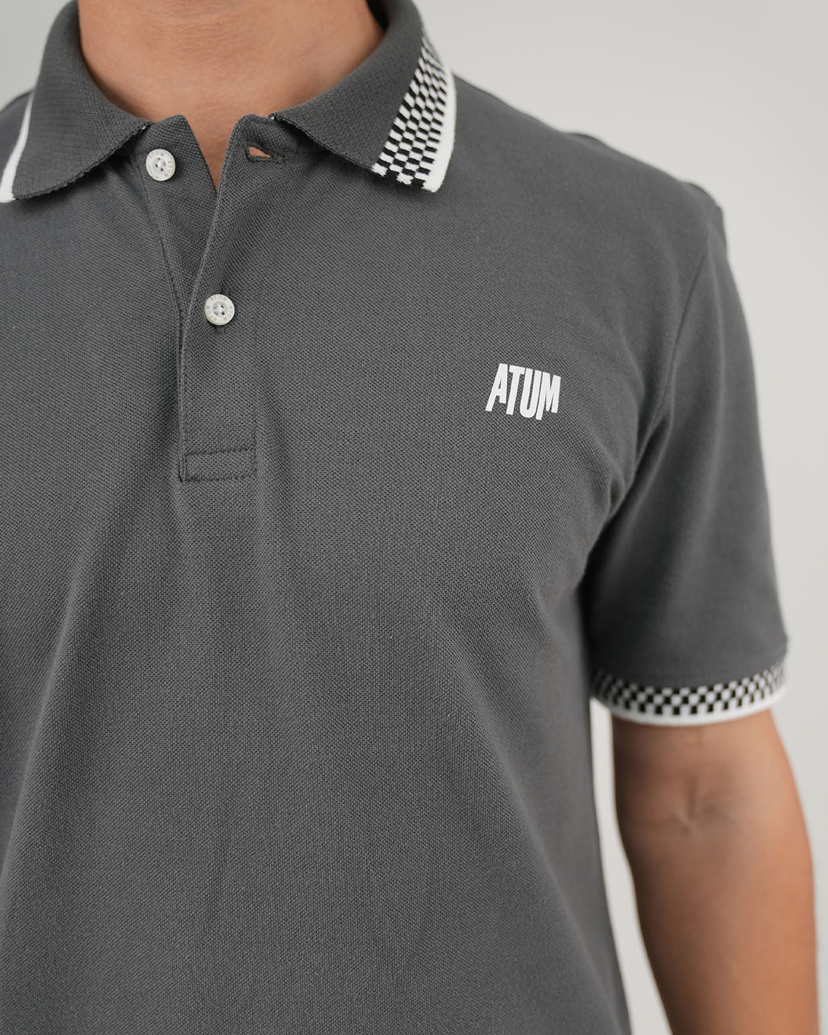 Clashflex Gray Polo Shirt-Atum -92231518