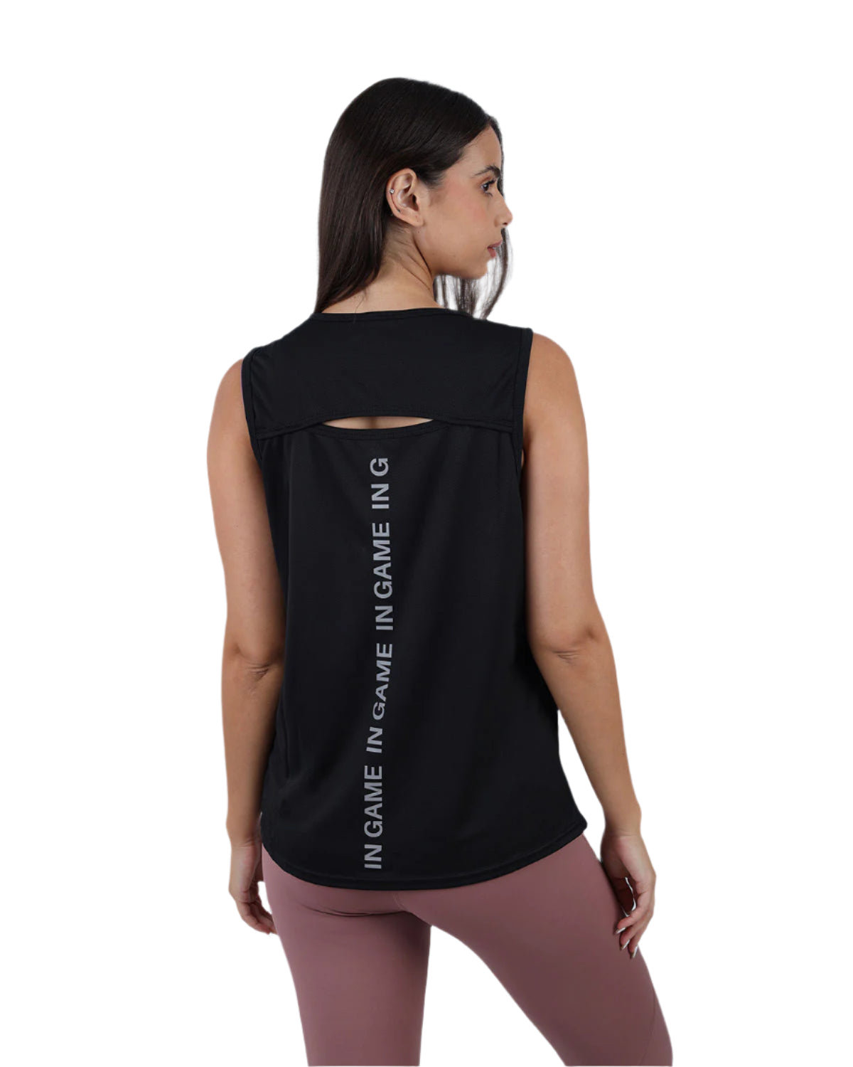 Modal Yoga Black Tank Top-Atum -57016066