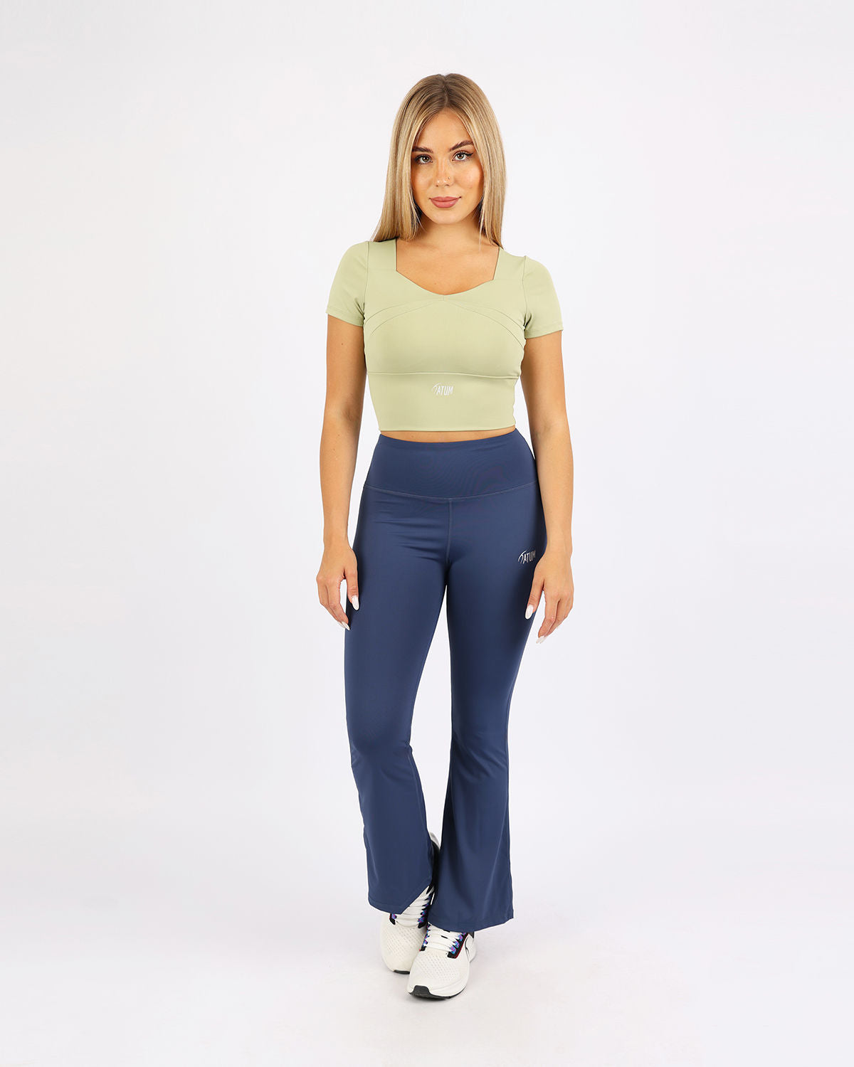 Serenity Sculpt Green Crop Top-Atum -91504028