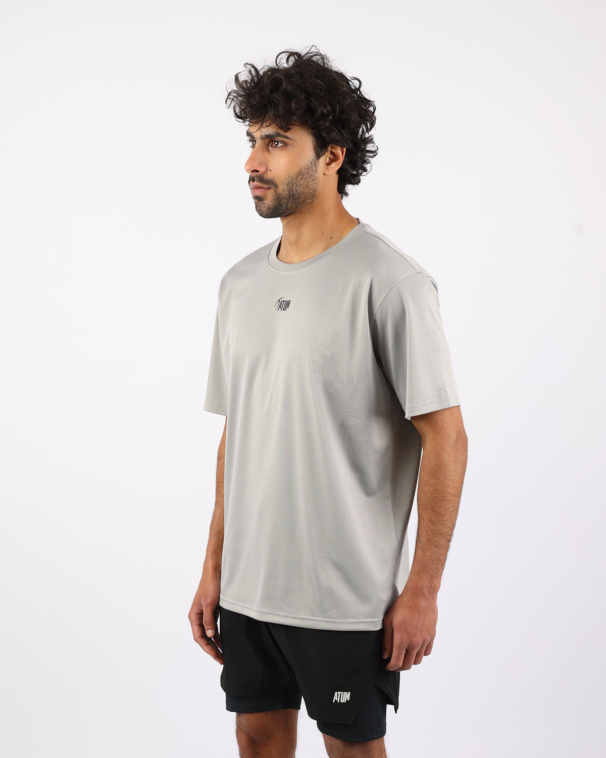 Prime Fit Men's Gray T-Shirt-Atum -6238771