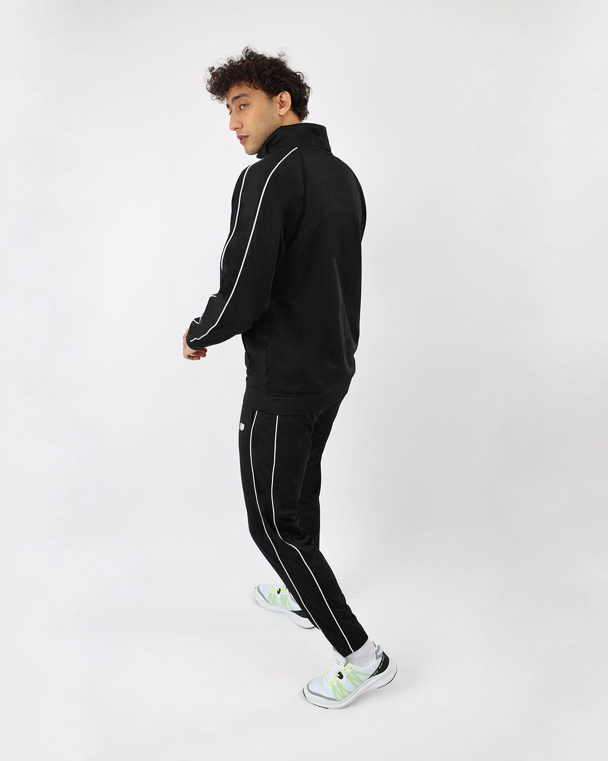 Men's Basic Black Tracksuit-Atum -31726335