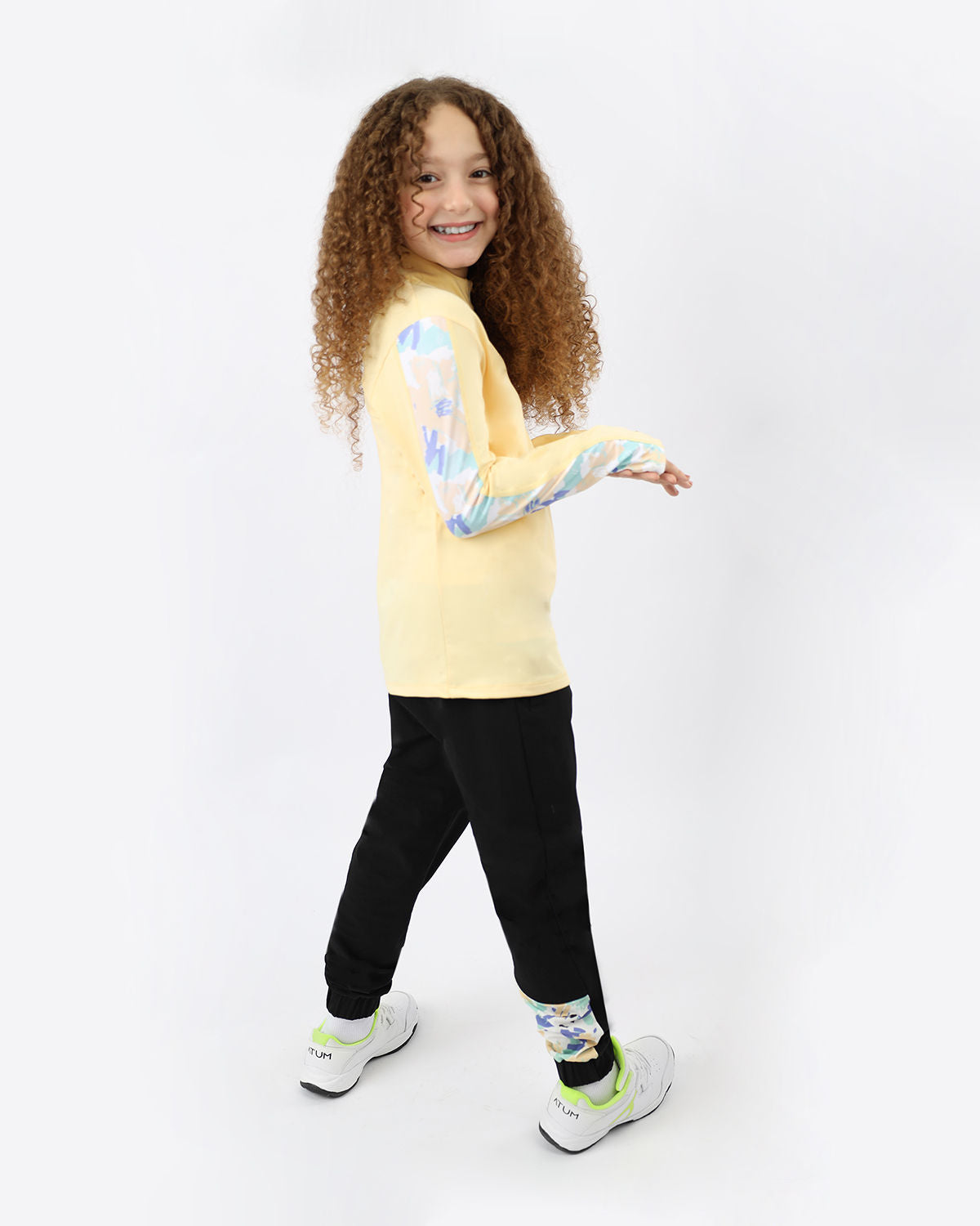 Girl's Trendy Black Pants-Atum -54862413
