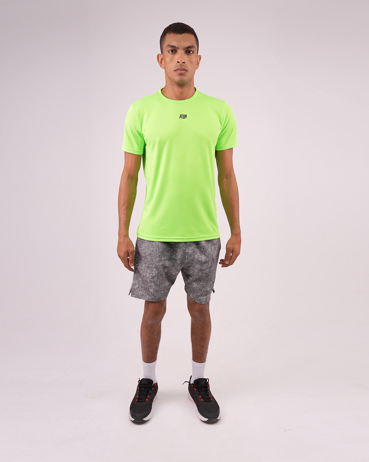 Printed Green Training Short-Atum -45067900