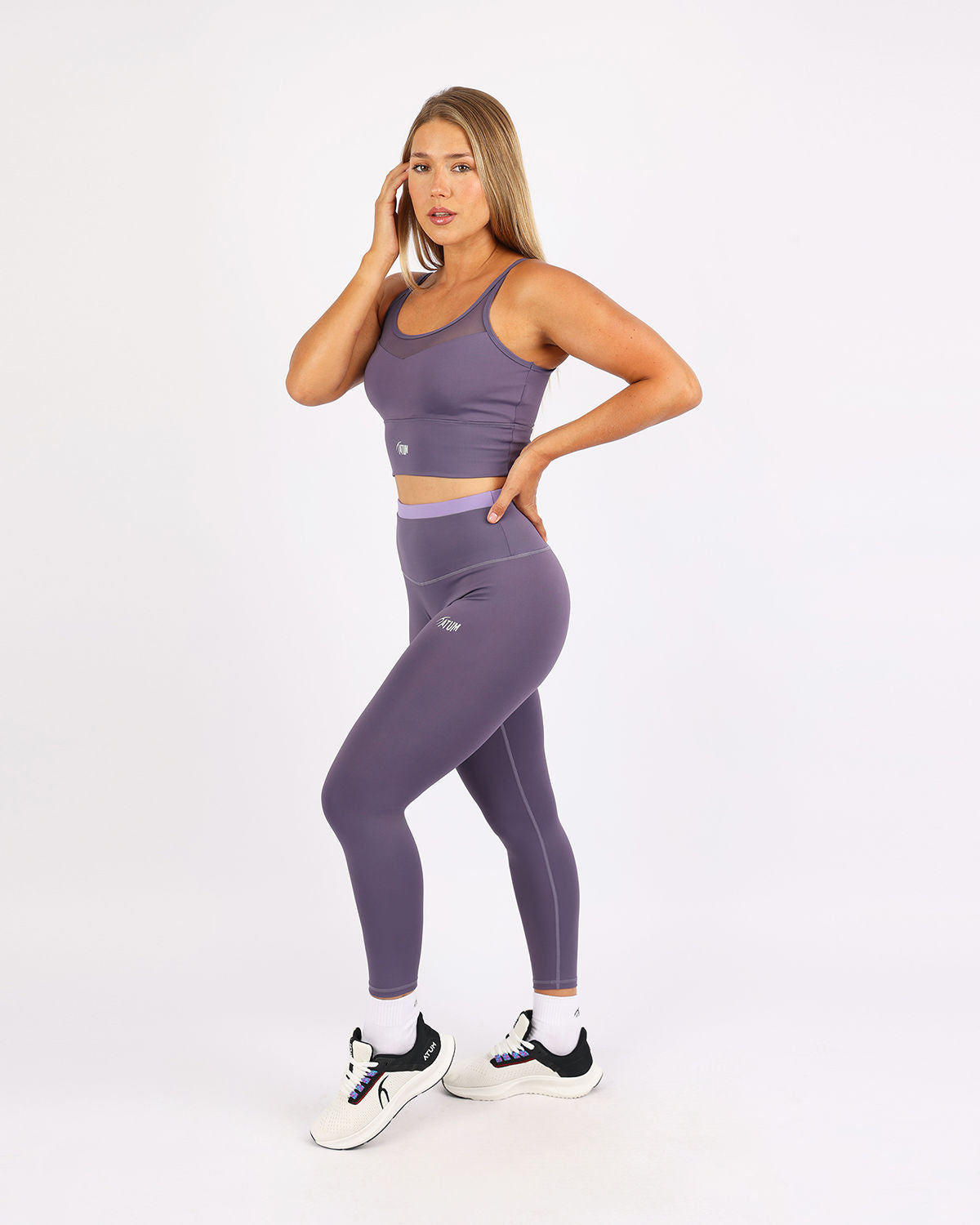 LuxeLean DuoTone Violet Leggings-Atum -61027911