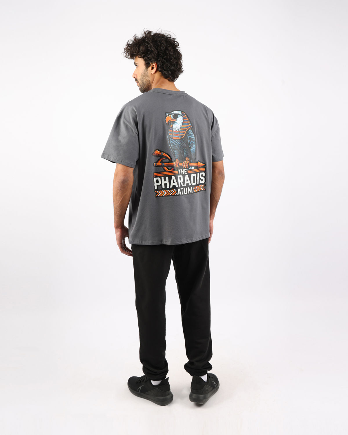 Pharaohs Legacy Dark Gray T-Shirt-Atum -24864720