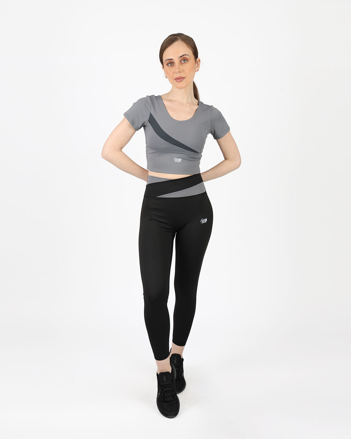 Horizon Duo Curve Black Leggings-Atum -92993907