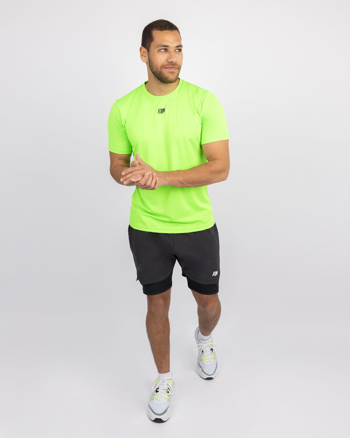 Squat Core Mesh Lime T-Shirt-Atum -63364673