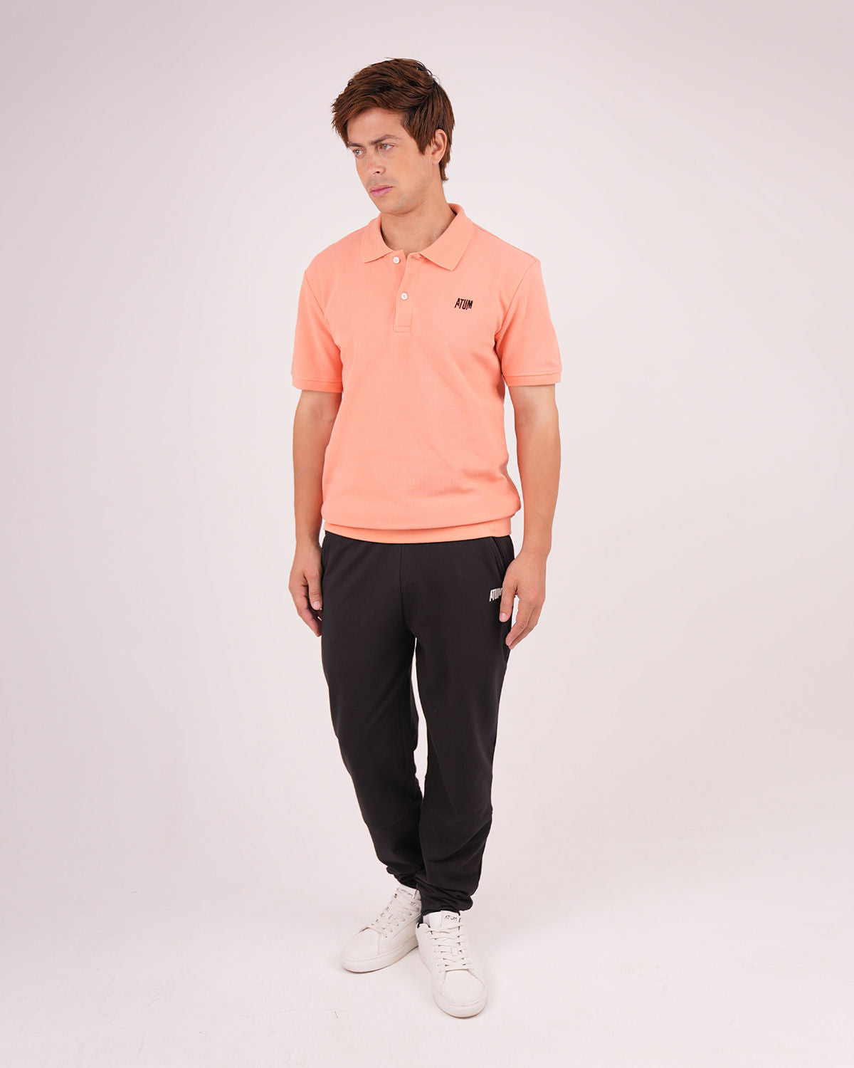 Regular Fit Coral Polo Shirt-Atum -42067313