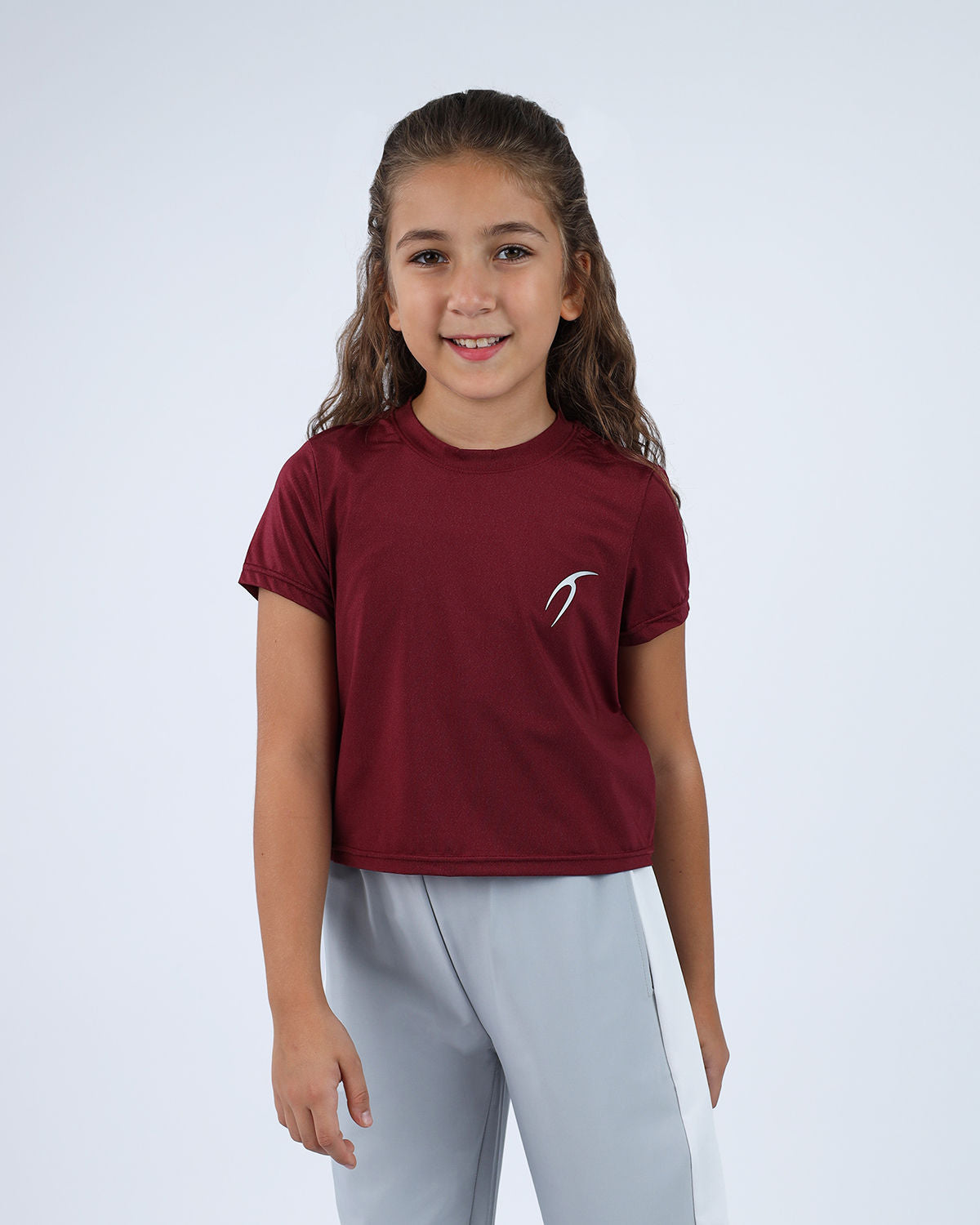 INGAME Short-Sleeve Burgundy T-Shirt-Atum -72416284