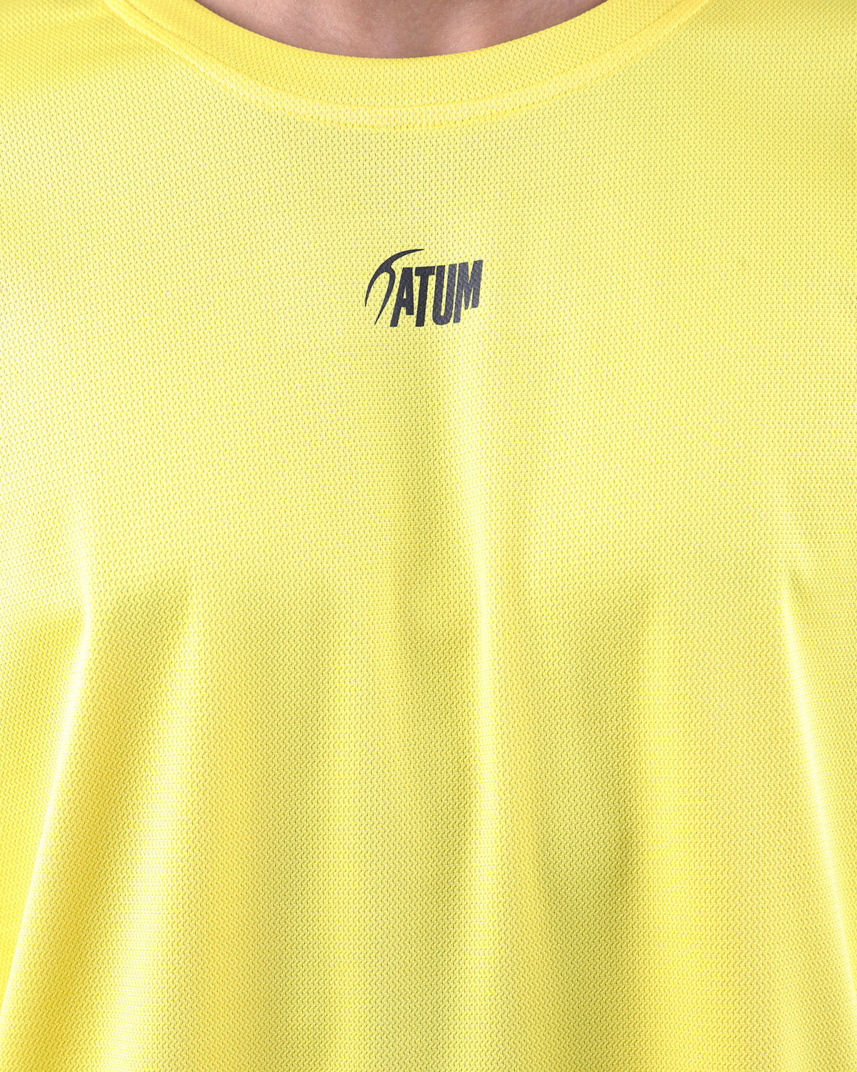 Prime Fit Men's Yellow T-Shirt-Atum -48679181