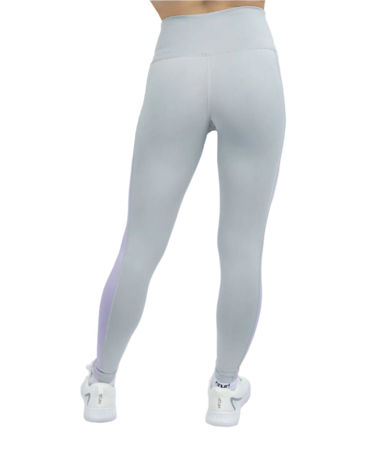 Flowery Plain Gray Leggings-Atum -39564425