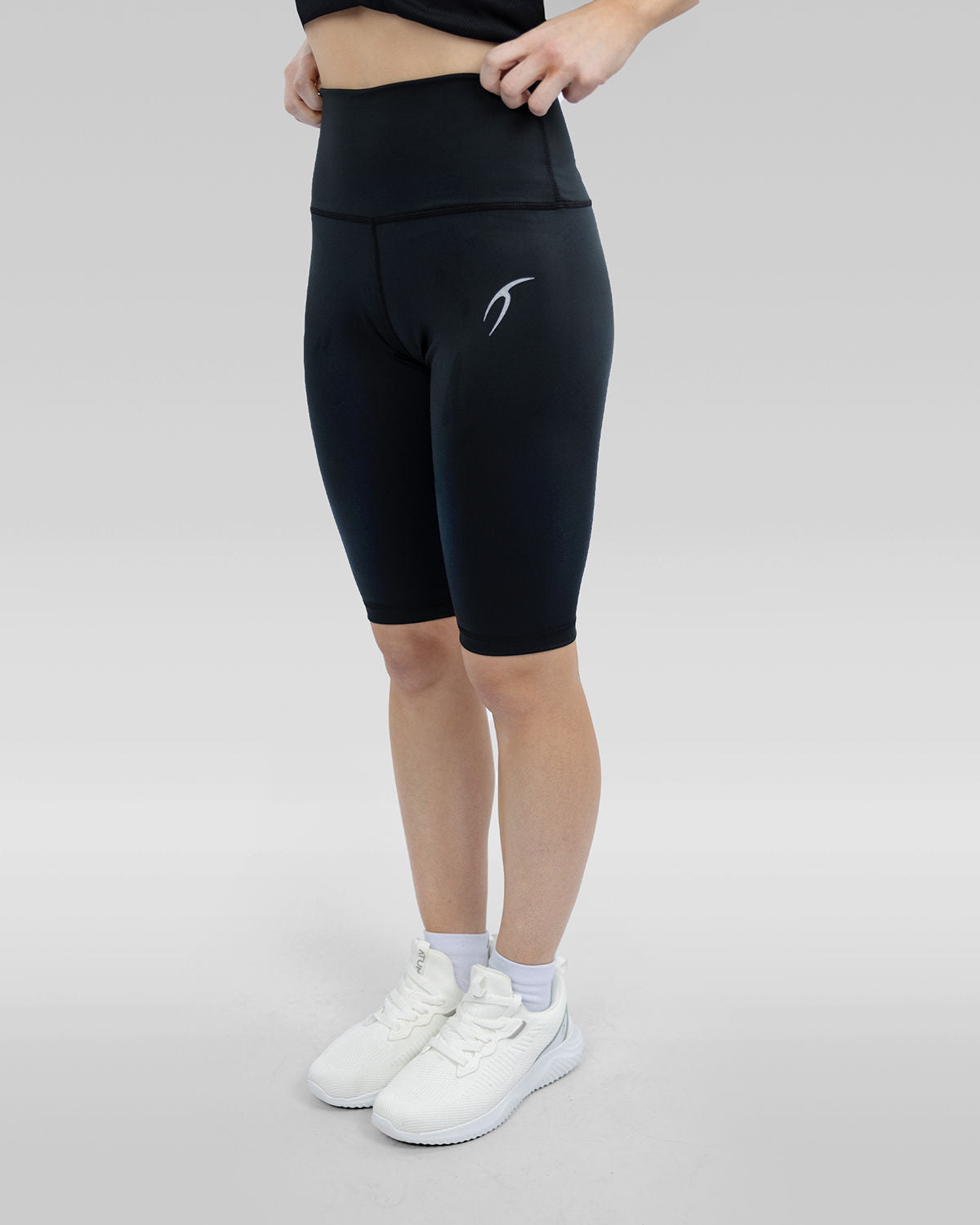 Basic Essentials Black Short Leggings-Atum -14642232