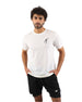 Crew Neck Short Sleeve White Athletic Top