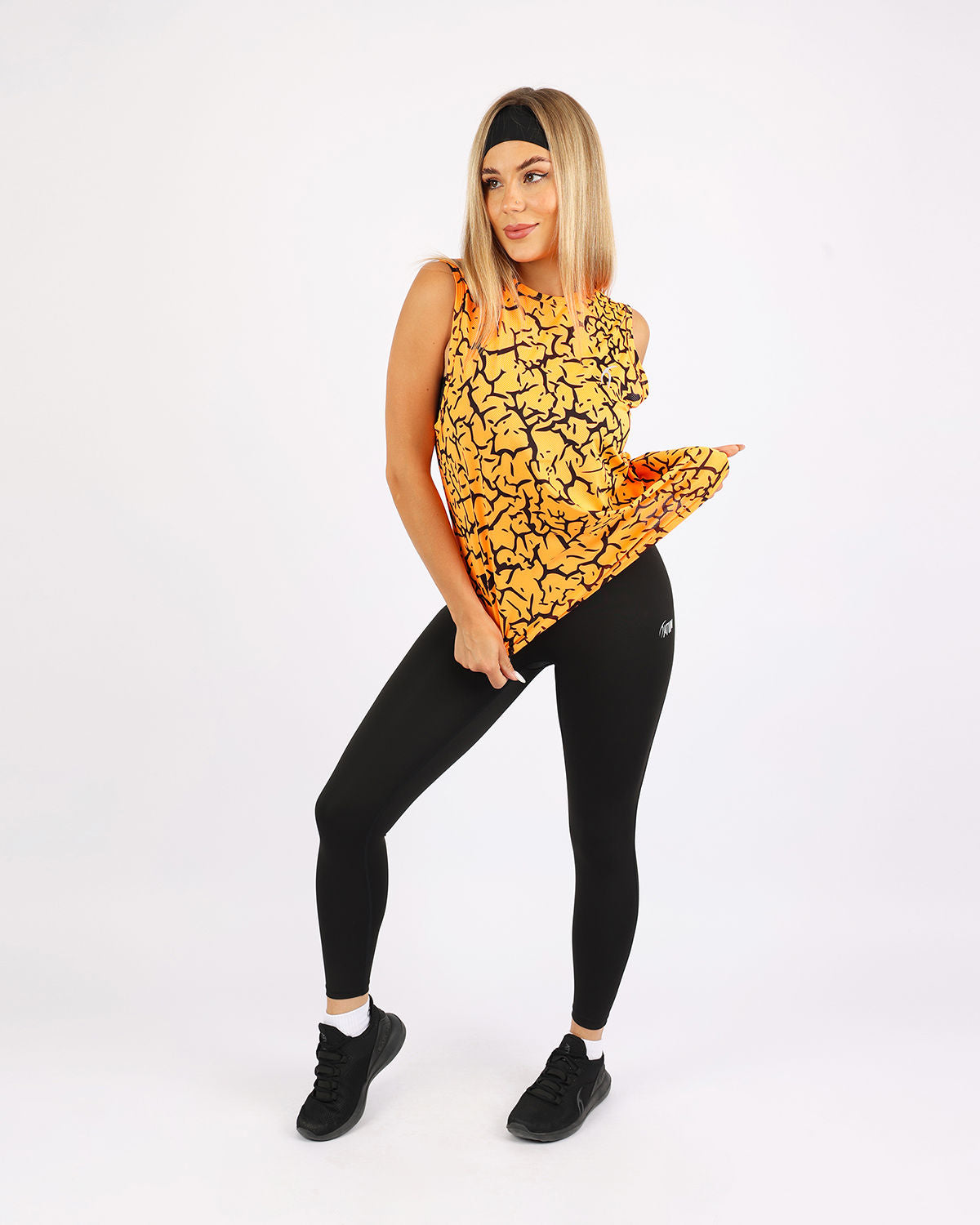 Hyper Sleeveless Orange Tank Top-Atum -70714660