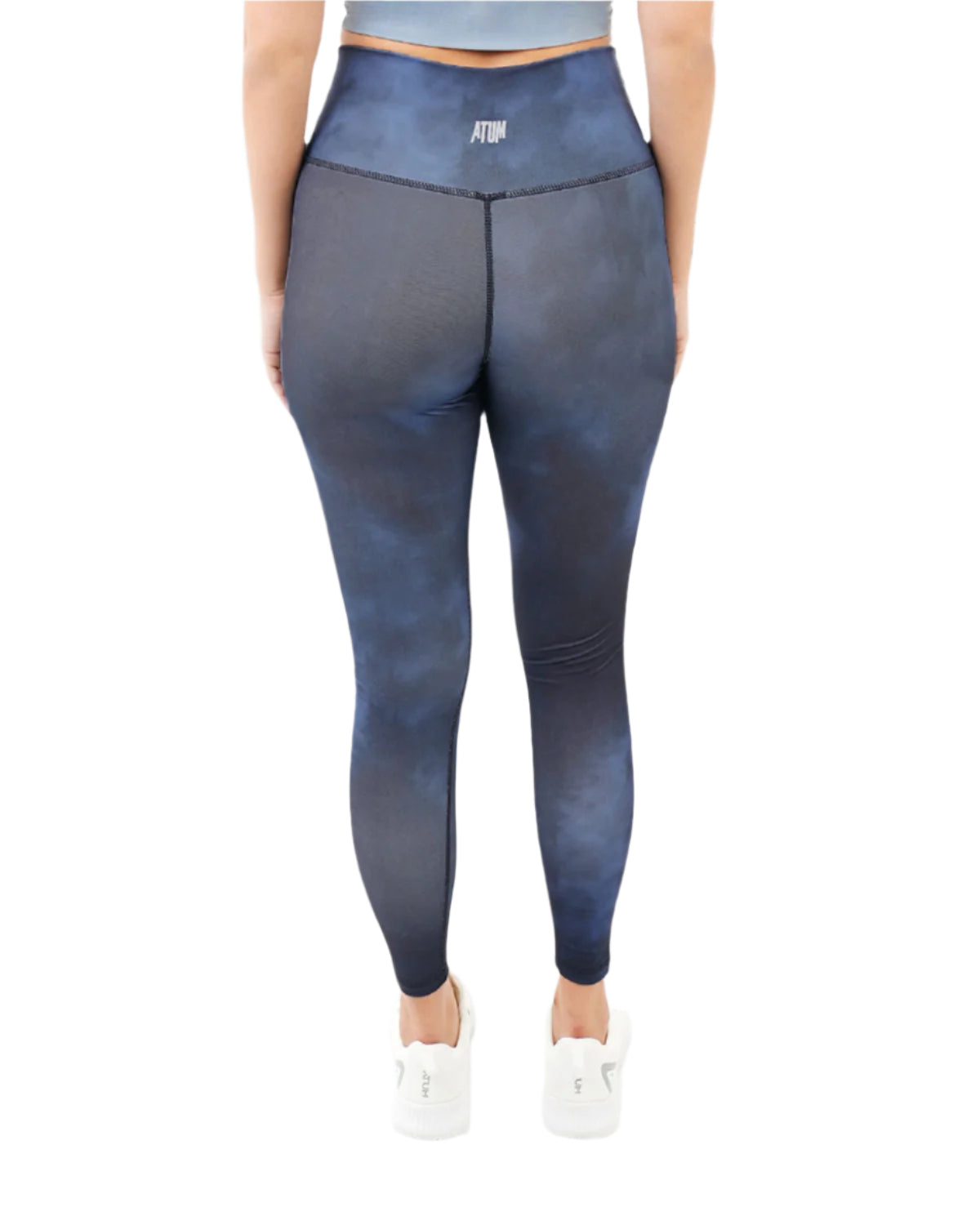 Yoga Printed Navy Leggings-Atum -86363220