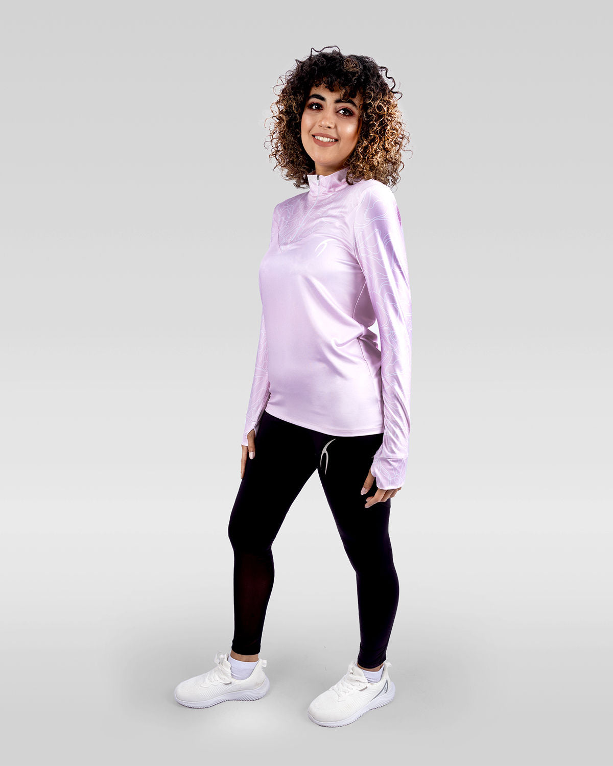 High-Neck Limitless Pink Top-Atum -51516706
