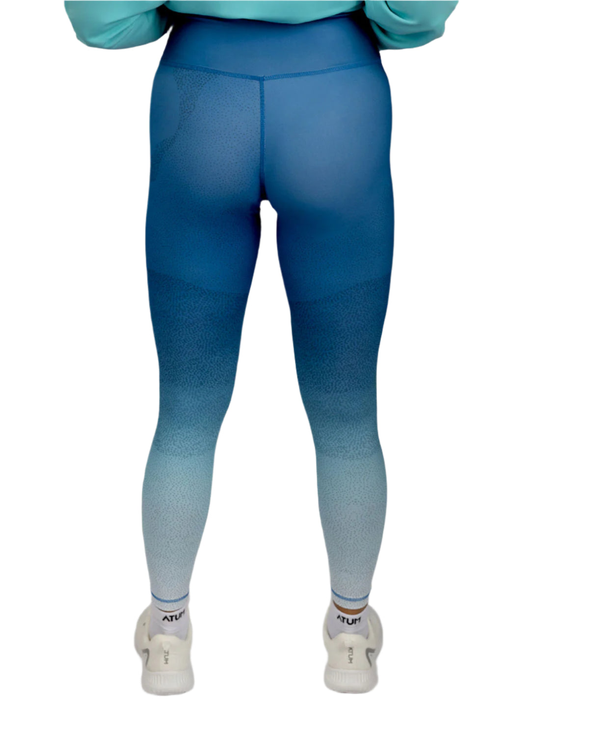Women's Limitless Blue Leggings-Atum -27286547