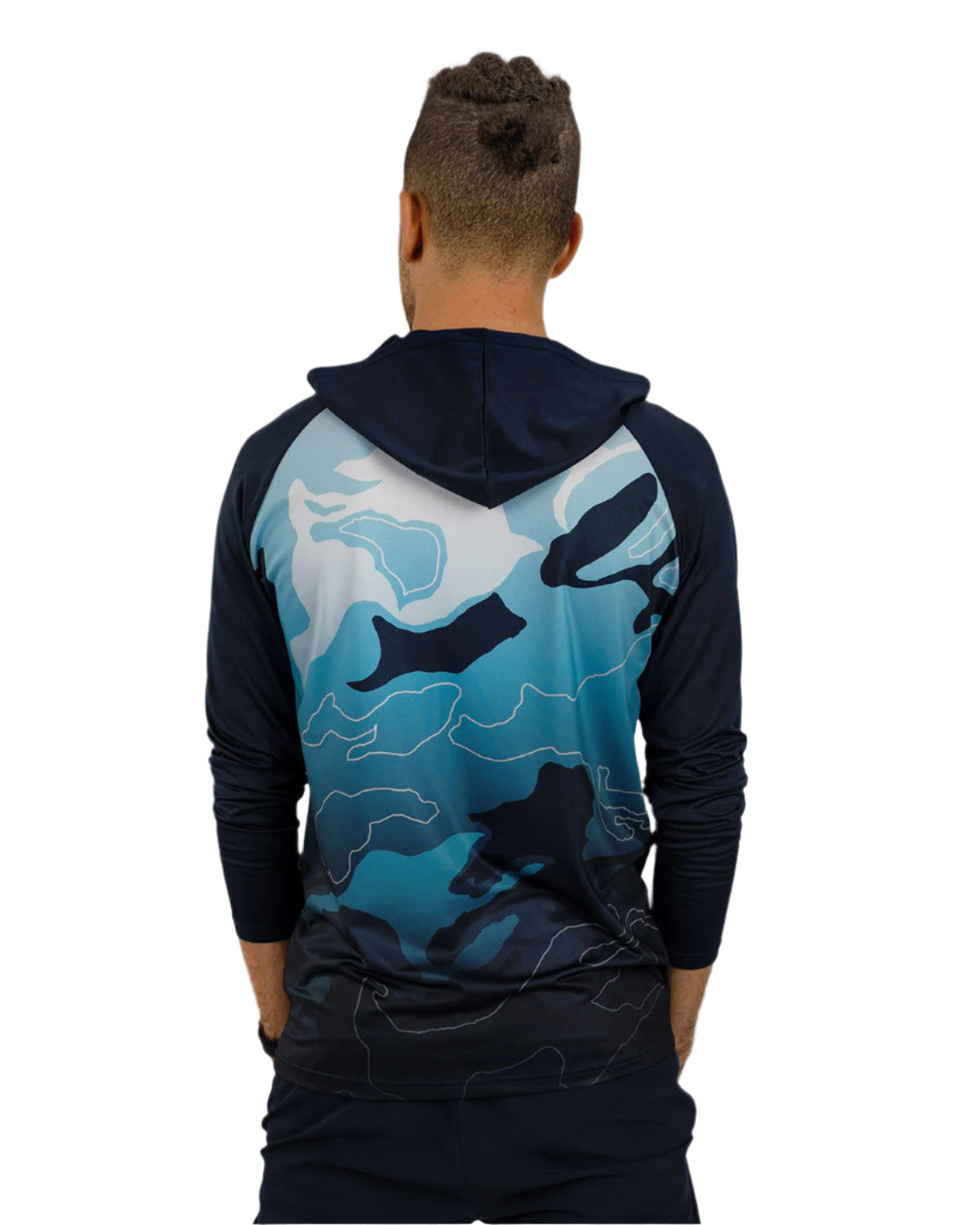 Training Long Sleeves Men's Navy T-Shirt-Atum -20428246