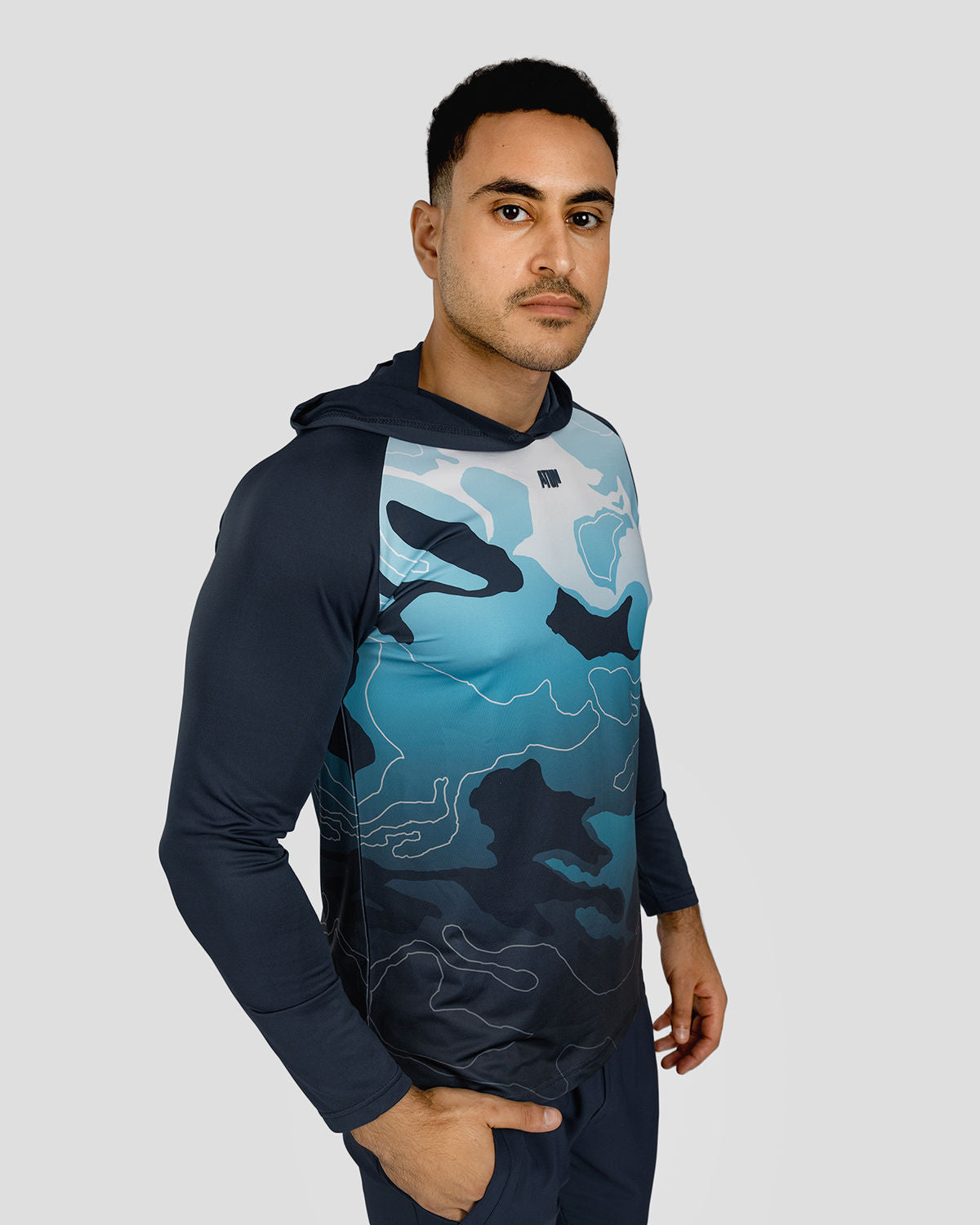 Training Long Sleeves Men's Navy T-Shirt-Atum -1305937