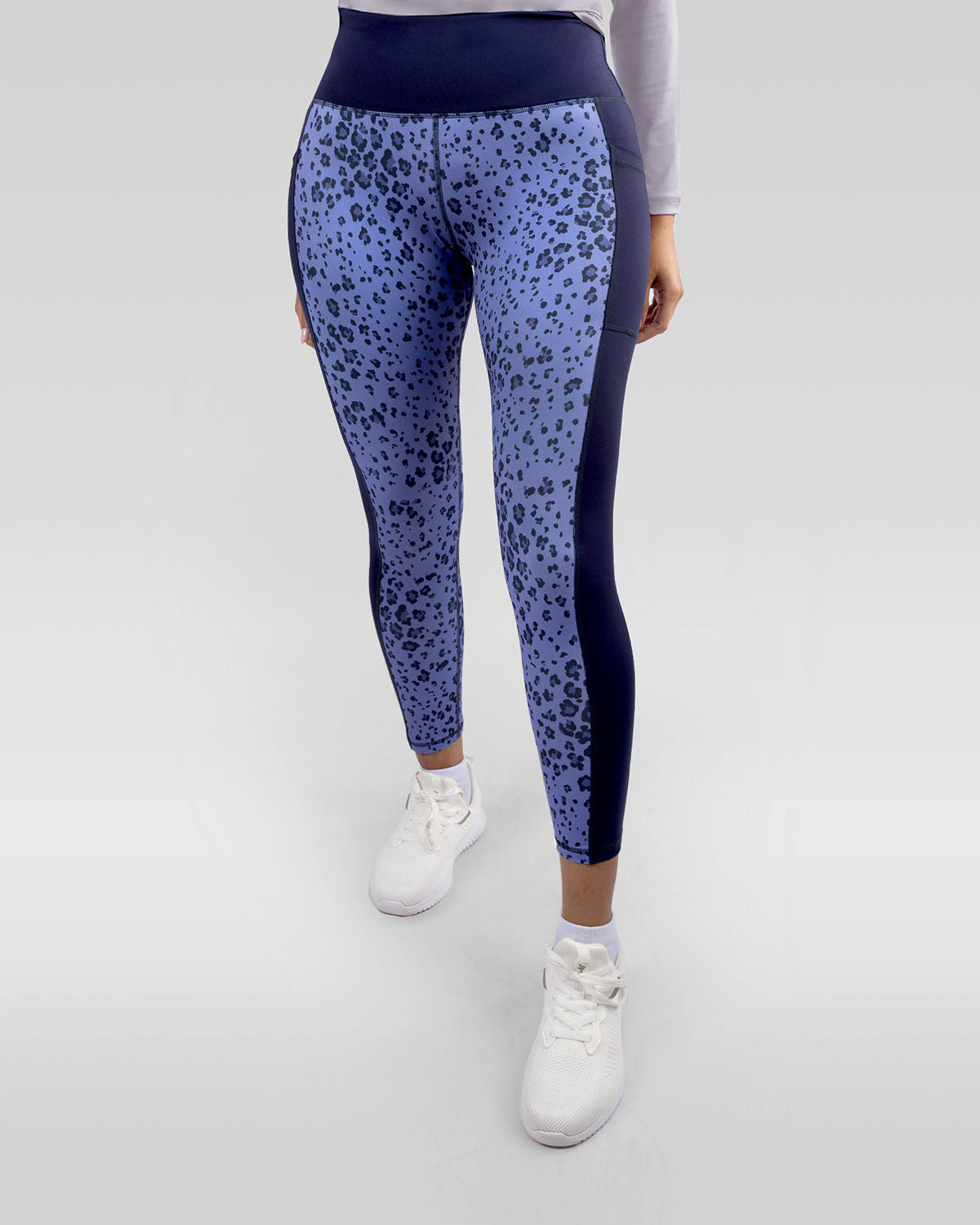 Women's Floral Purple Leggings-Atum -71173858