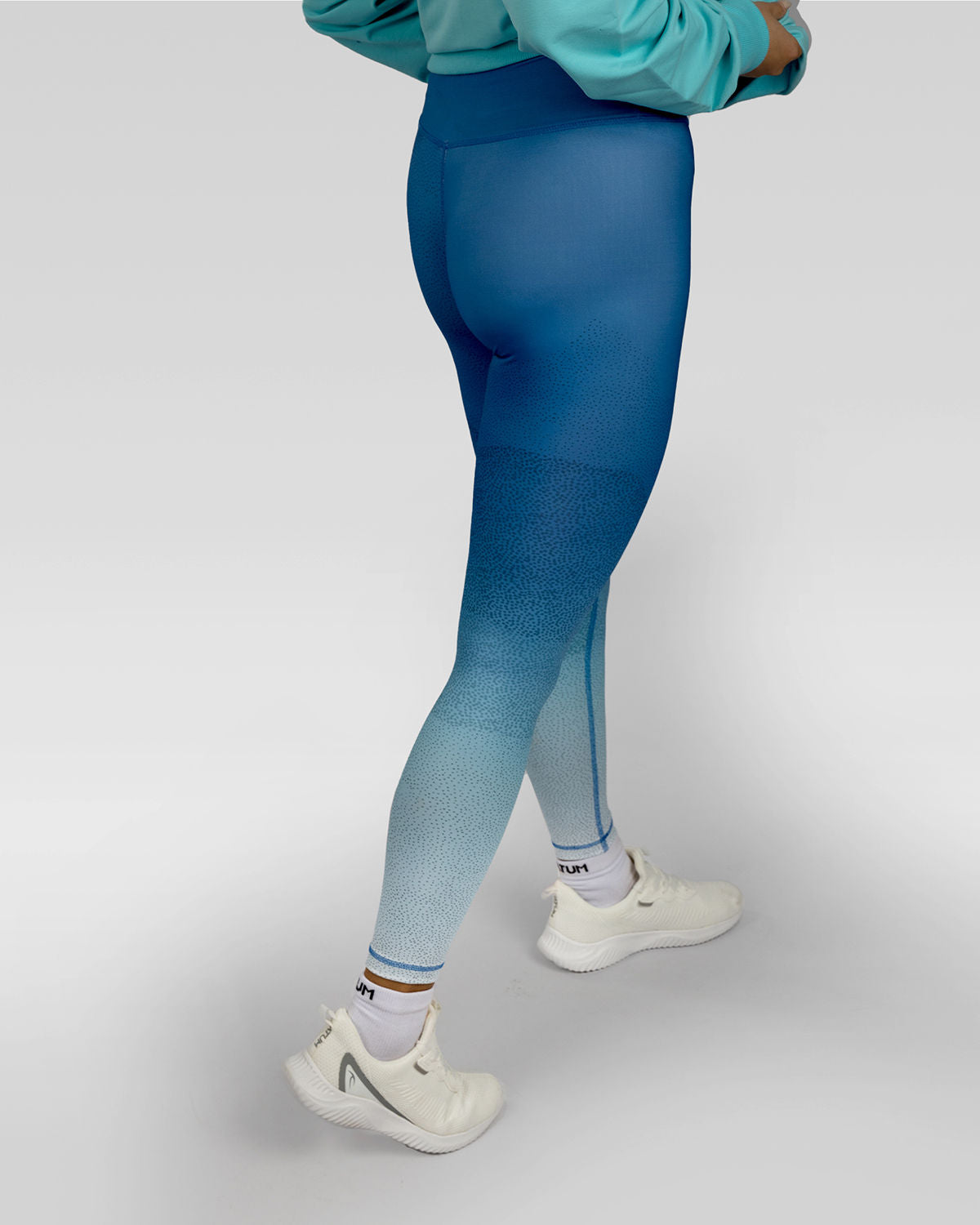 Women's Limitless Blue Leggings-Atum -21900753