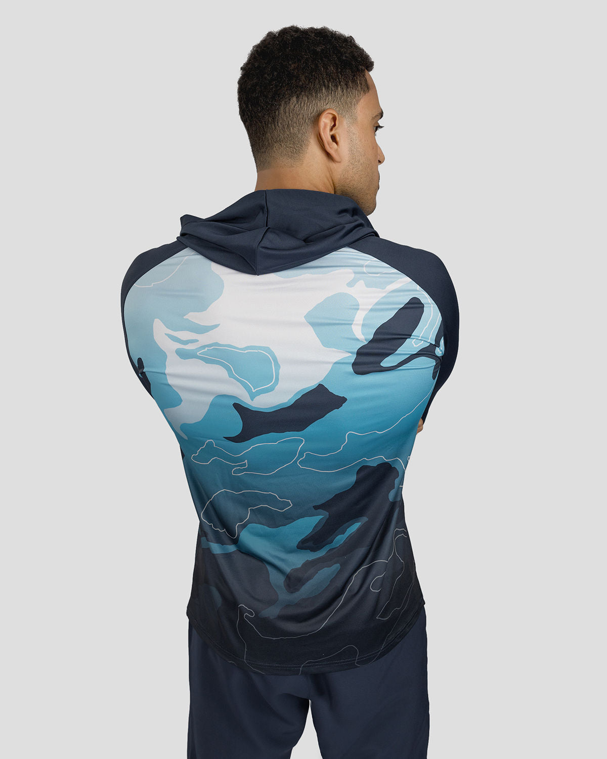 Training Long Sleeves Men's Navy T-Shirt-Atum -66681464