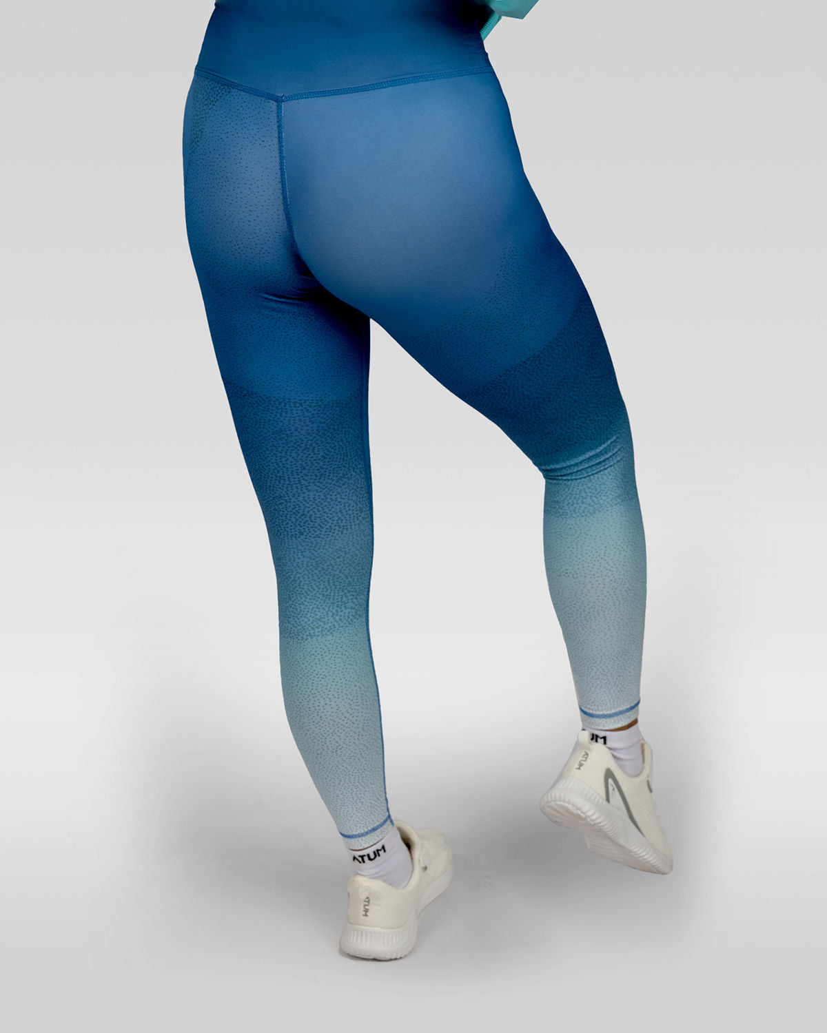 Women's Limitless Blue Leggings-Atum -32894814