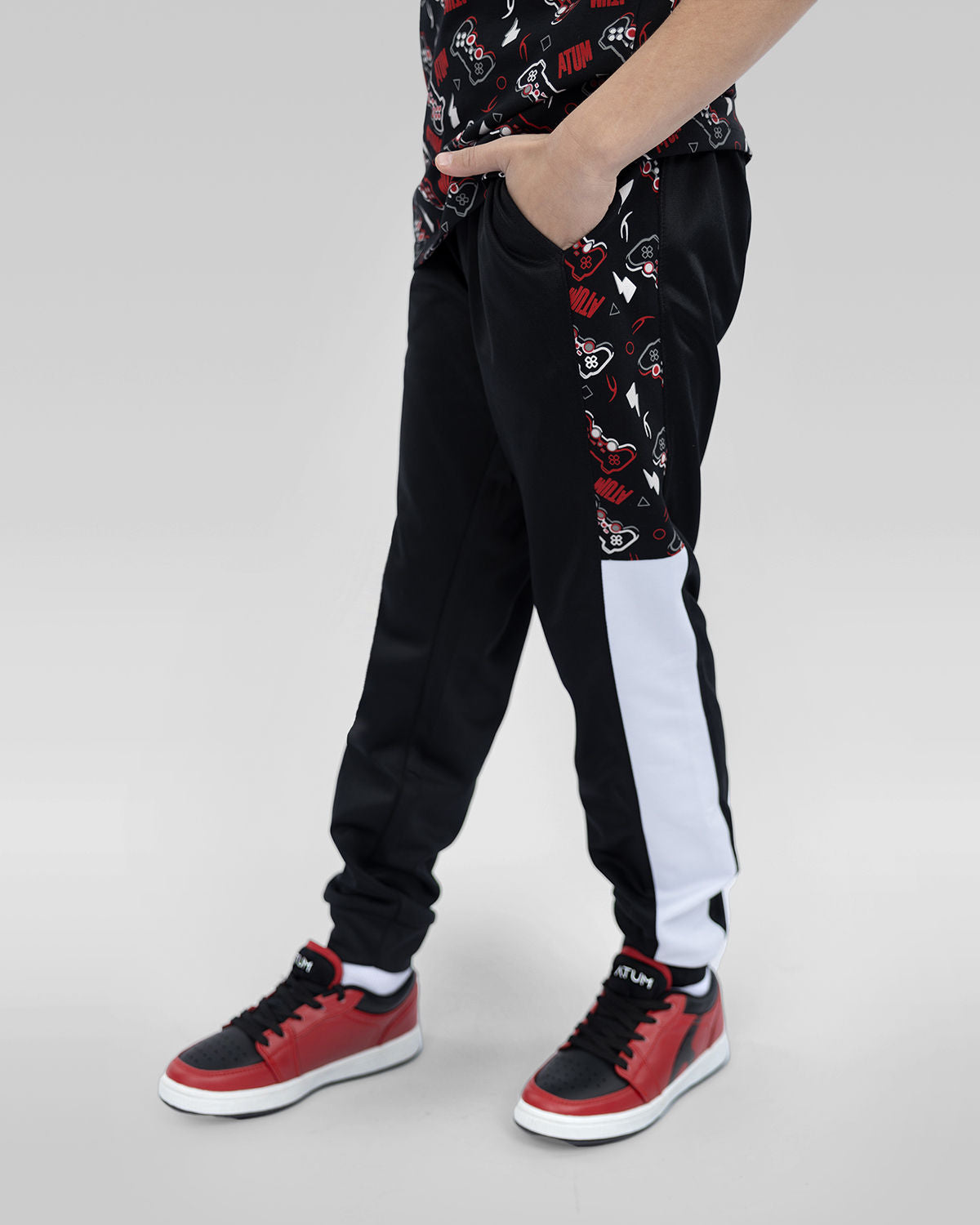 Boy's Graphic Sweatpants-Atum -58768427