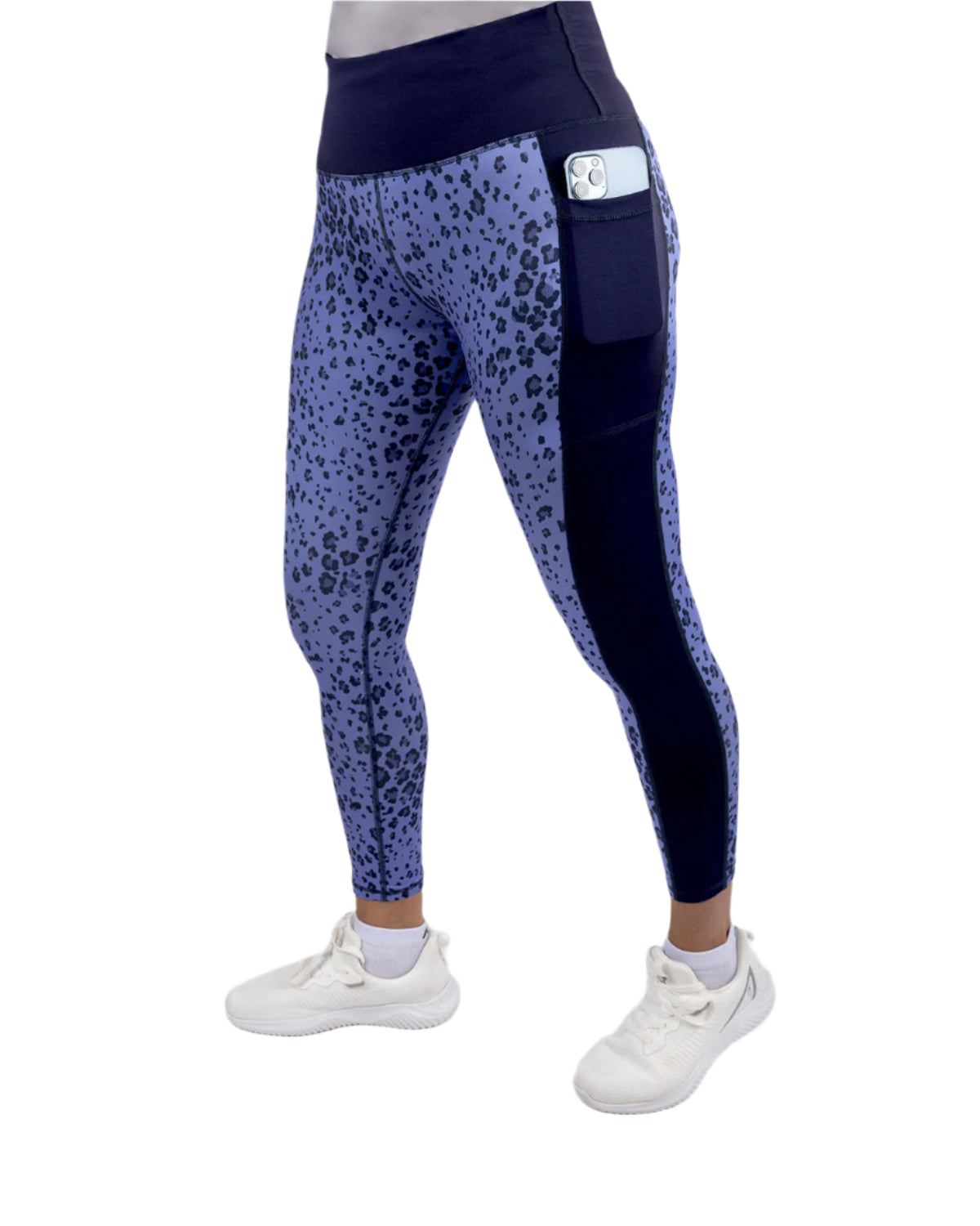 Women's Floral Purple Leggings-Atum -81650109