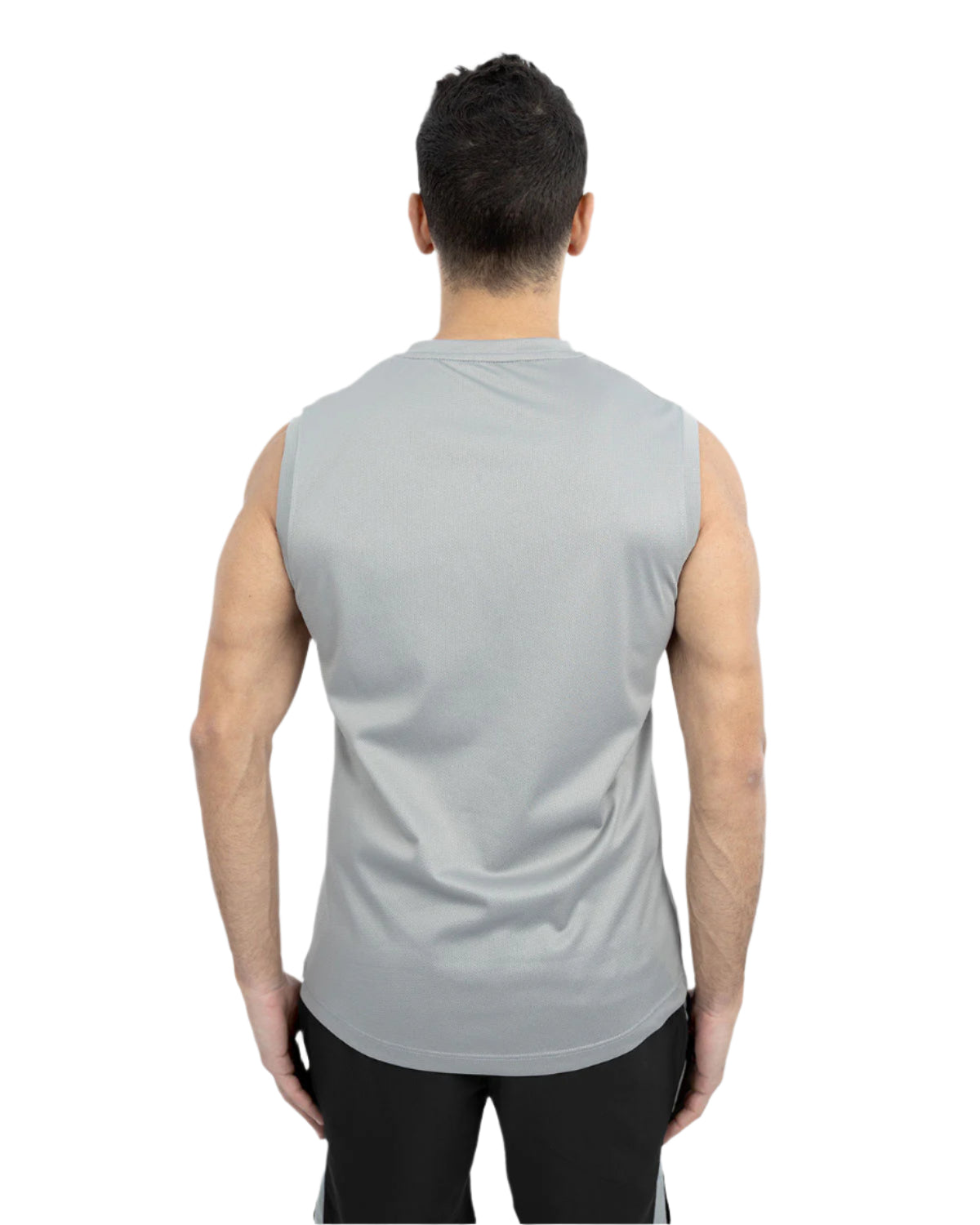 Men's Printed Gray Tank Top-Atum -54601413