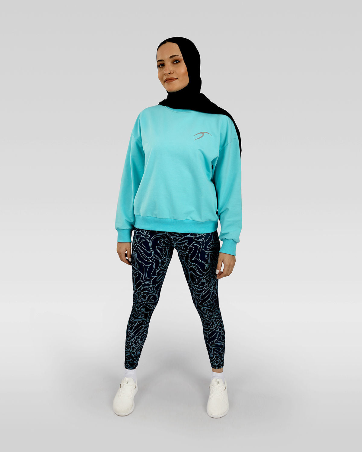 Women's Limitless Navy Leggings-Atum -30059679