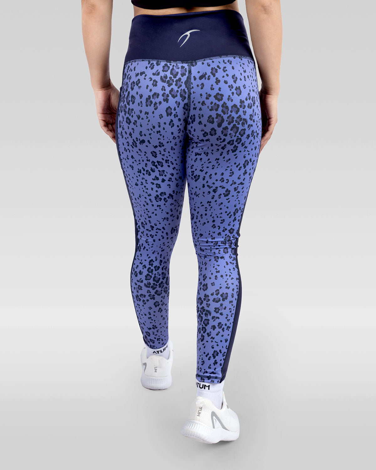 Women's Floral Purple Leggings-Atum -5361705